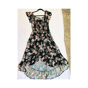 Black flowering dress